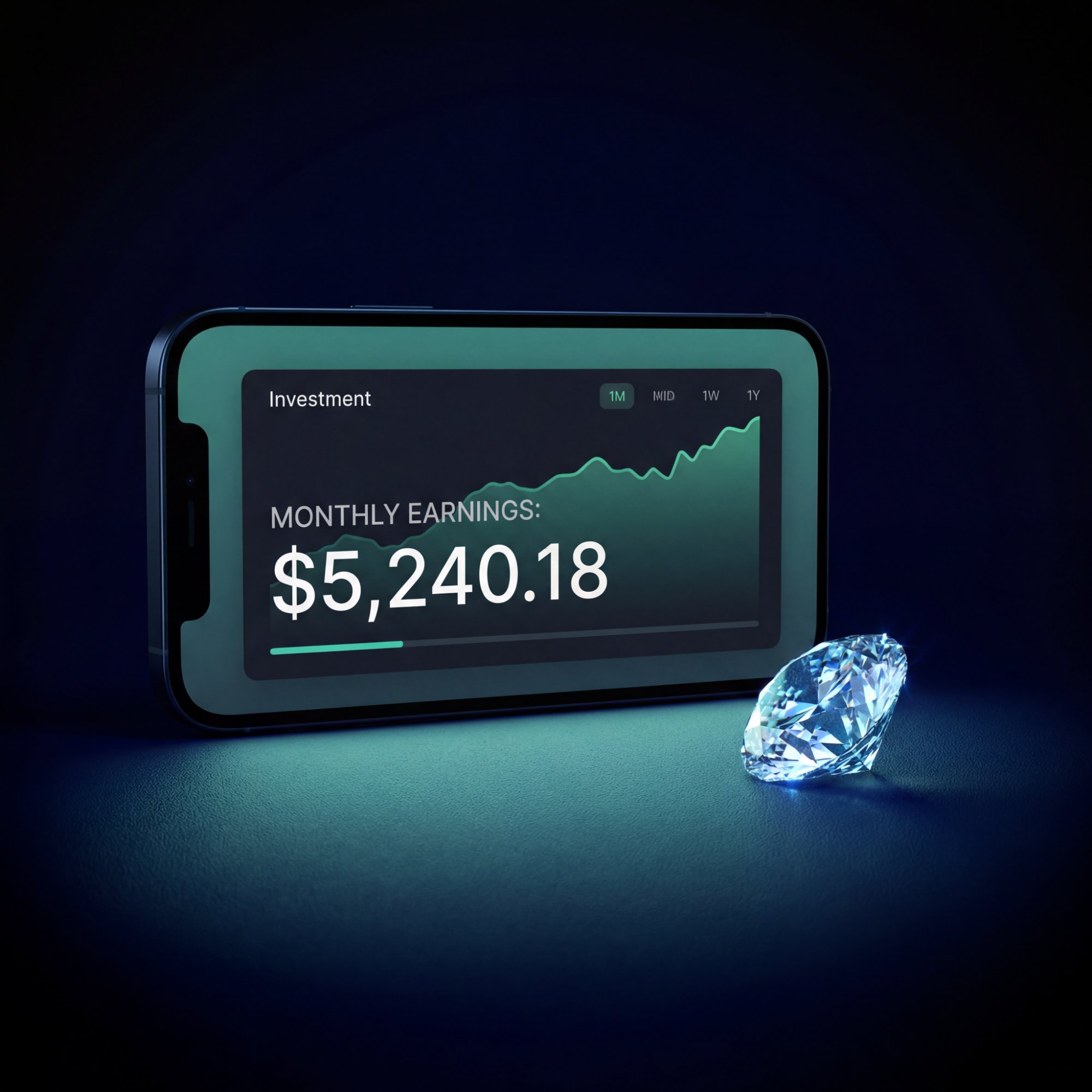 Monthly earnings on phone